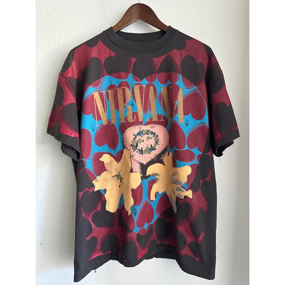Nirvana Heart Shaped Box T-shirt Reprint Brockum Tag Single Stitch